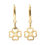 Aretes Mujer Plata 925 Carisma Trébol Baño de Oro