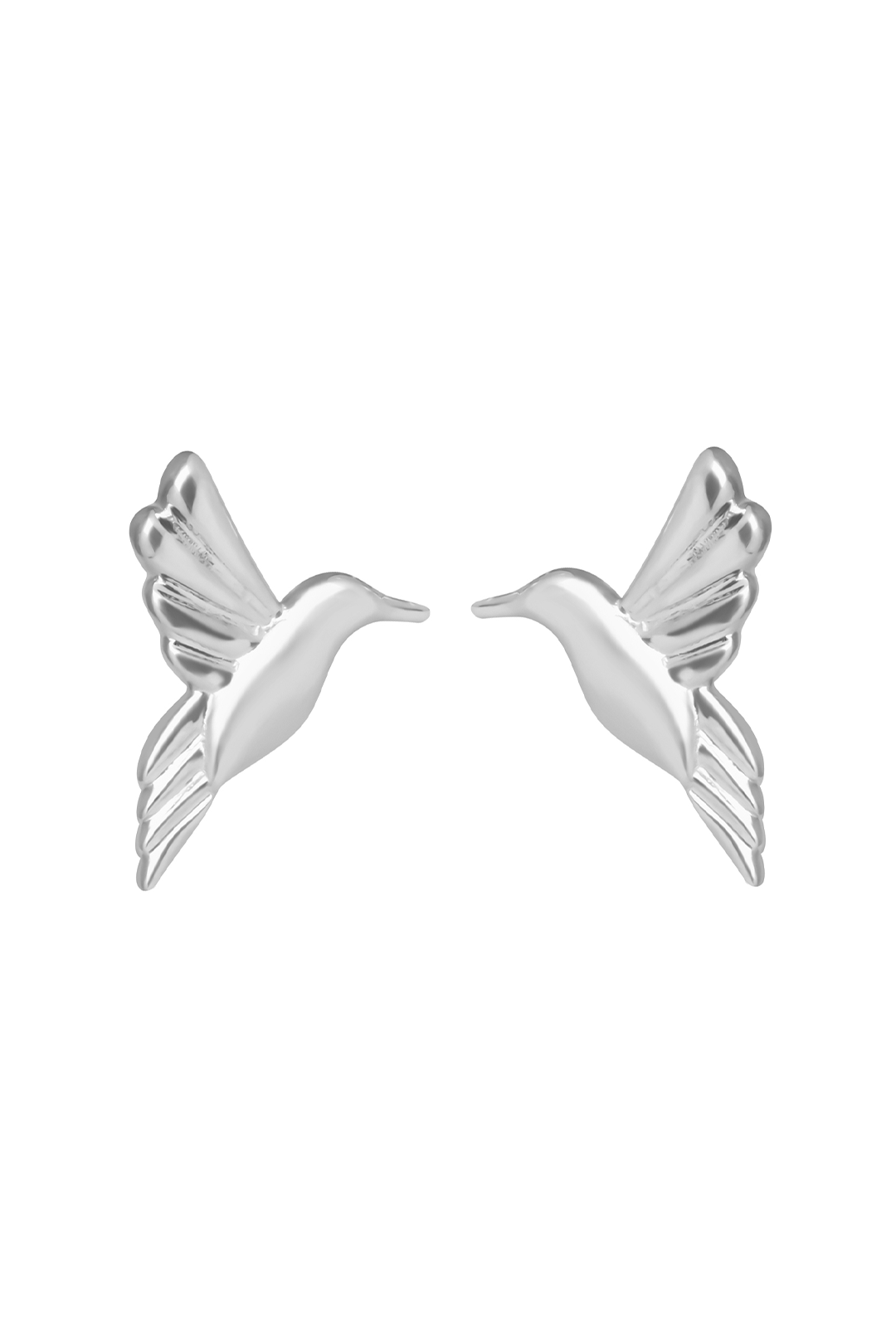 Broqueles Mujer Plata 925 Mensaje Amor Colibri - Tanya Moss