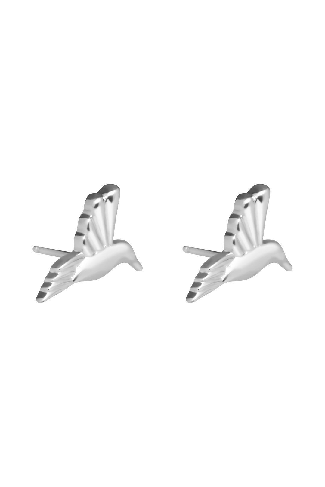 Broqueles Mujer Plata 925 Mensaje Amor Colibri - Tanya Moss