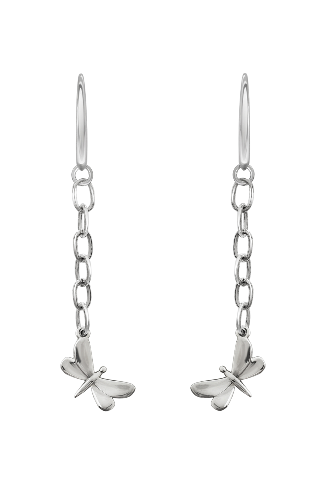Aretes Plata 925 Alegría Libélula Colgantes