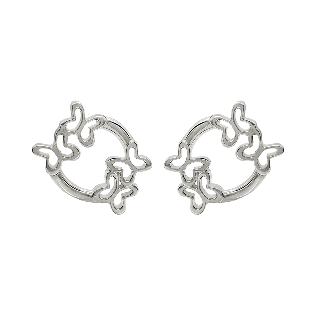 Broqueles Plata 925 Única Mariposas