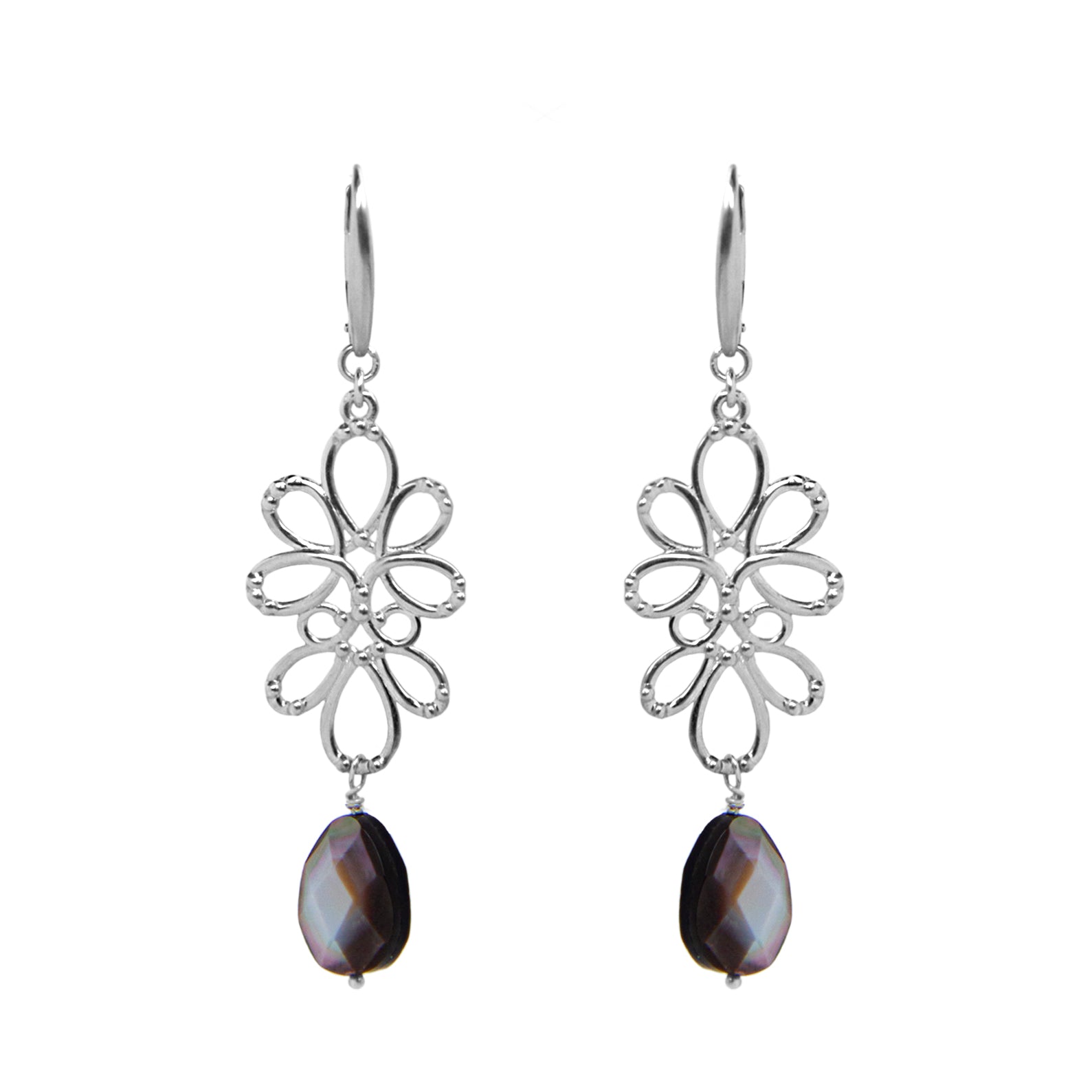 Aretes Plata 925 Serenata Piedra