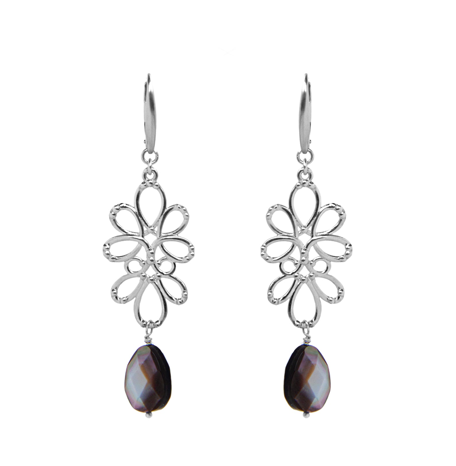 Aretes Plata 925 Serenata Piedra