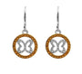 Aretes Plata 925 Medallón Mariposa