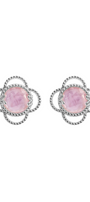 Broqueles Mujer Plata 925 Rose Mop Cristal - Tanya Moss