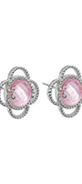 Broqueles Mujer Plata 925 Rose Mop Cristal - Tanya Moss