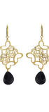 Aretes Plata 925 Monarca Rombo Mariposa Agata Dorados - Tanya Moss