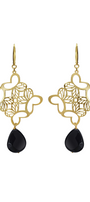 Aretes Plata 925 Monarca Rombo Mariposa Agata Dorados - Tanya Moss