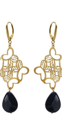 Aretes Plata 925 Monarca Rombo Mariposa Agata Dorados - Tanya Moss