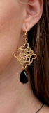 Aretes Plata 925 Monarca Rombo Mariposa Agata Dorados - Tanya Moss