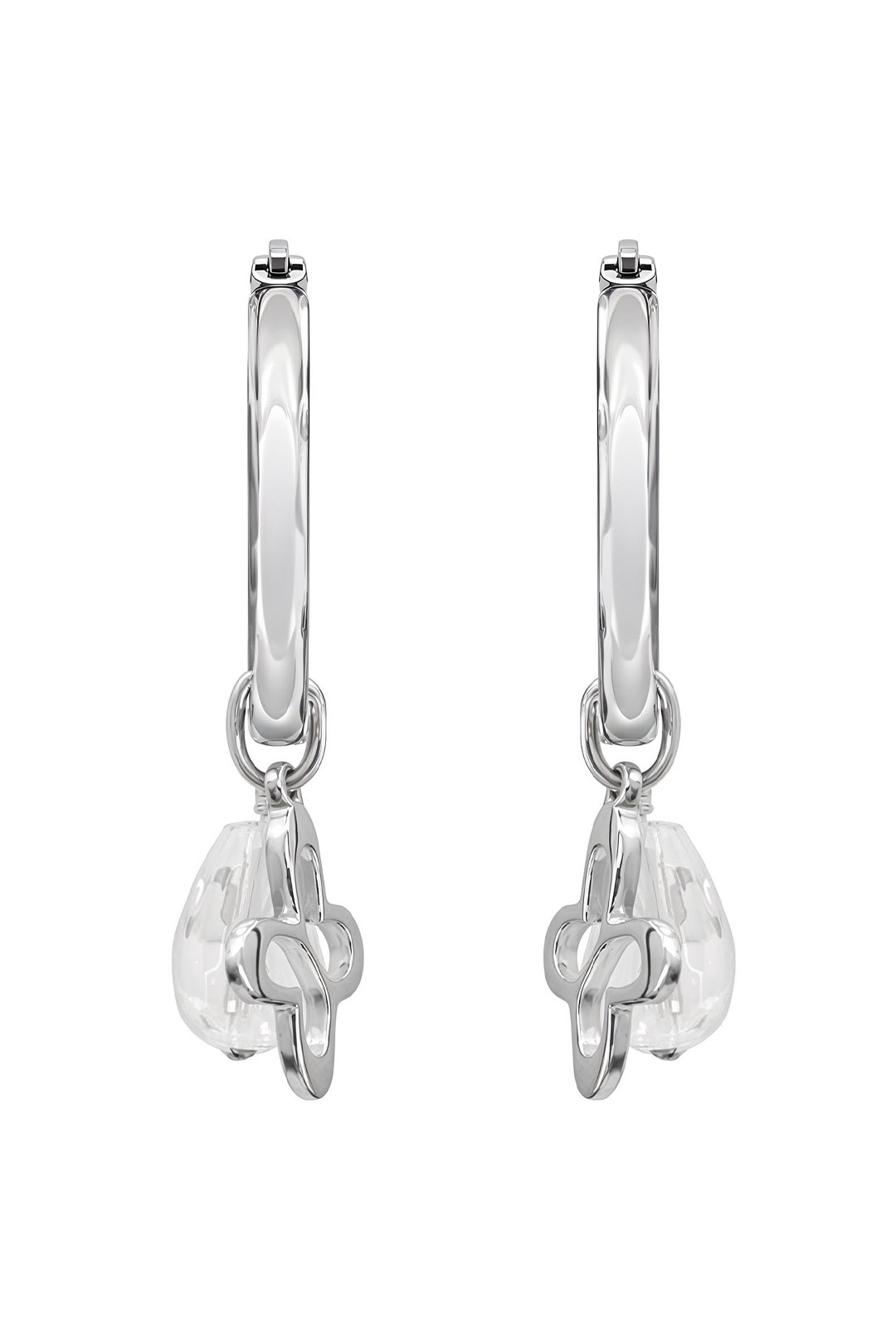 Arracadas Esenciales Mariposa Cuarzo Gota Cristal - Tanya Moss