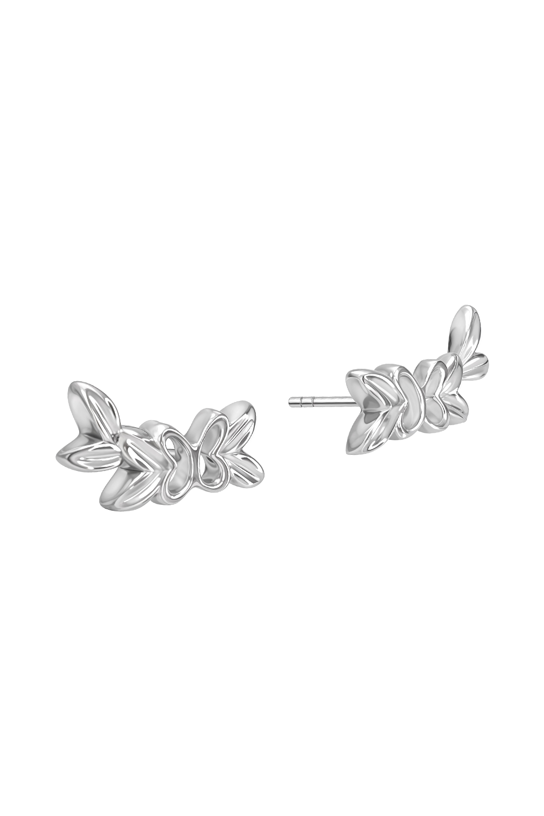 Broqueles Mariposas Con Hojas