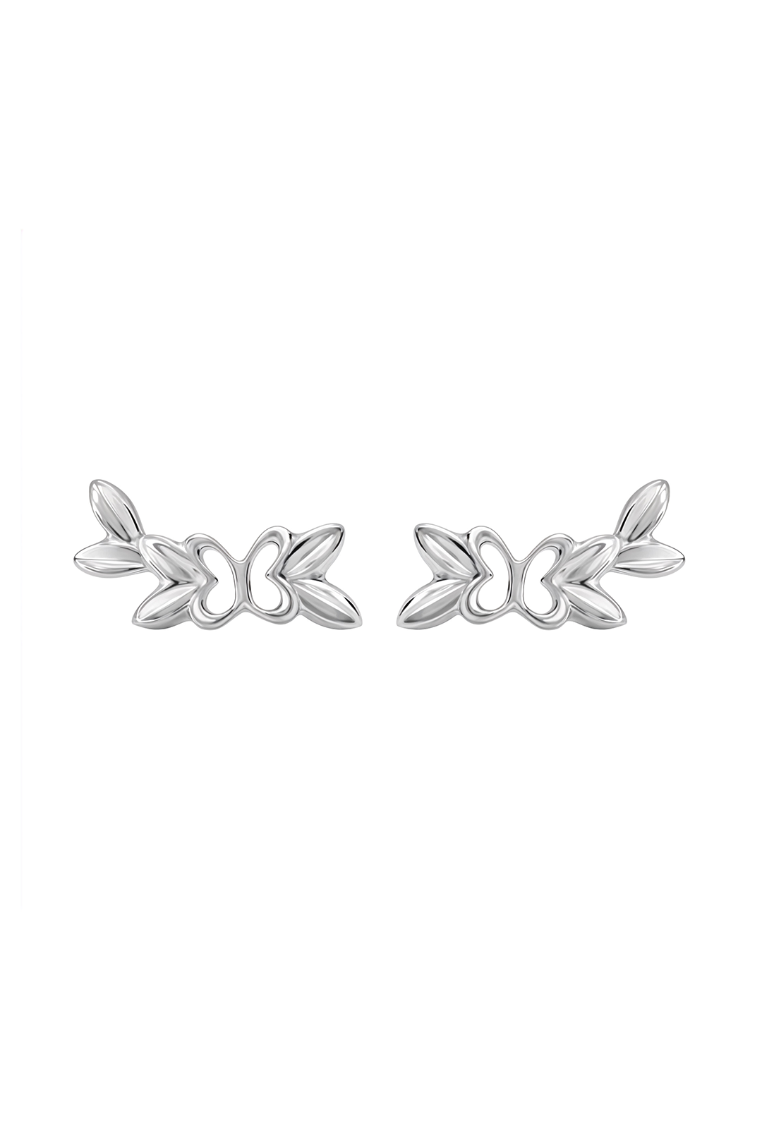 Broqueles Mariposas Con Hojas