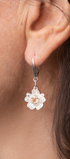 Aretes Plata 925 Florecer con Topacio Champange - Tanya Moss