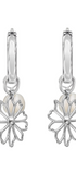 Arracadas Plata 925 Dalia Flor y Perla - Tanya Moss