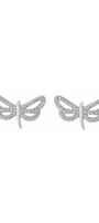 Aretes Plata 925 Lucina Libélulas Con Circonias - Tanya Moss