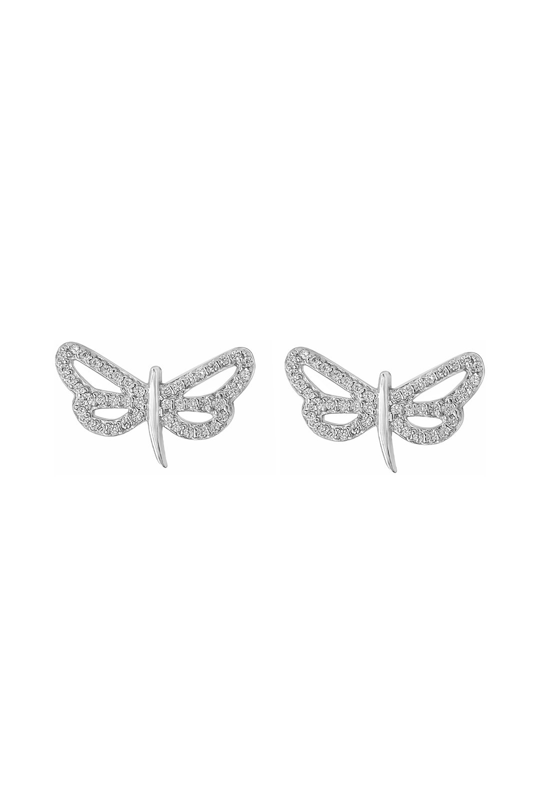 Aretes Plata 925 Lucina Libélulas Con Circonias - Tanya Moss