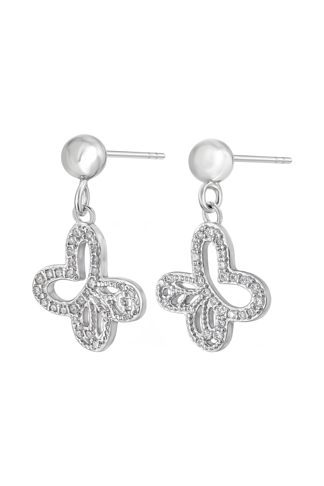 Aretes Plata 925 Lucina Monarca Con Circonias