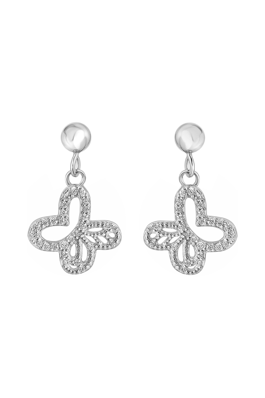 Aretes Plata 925 Lucina Monarca Con Circonias