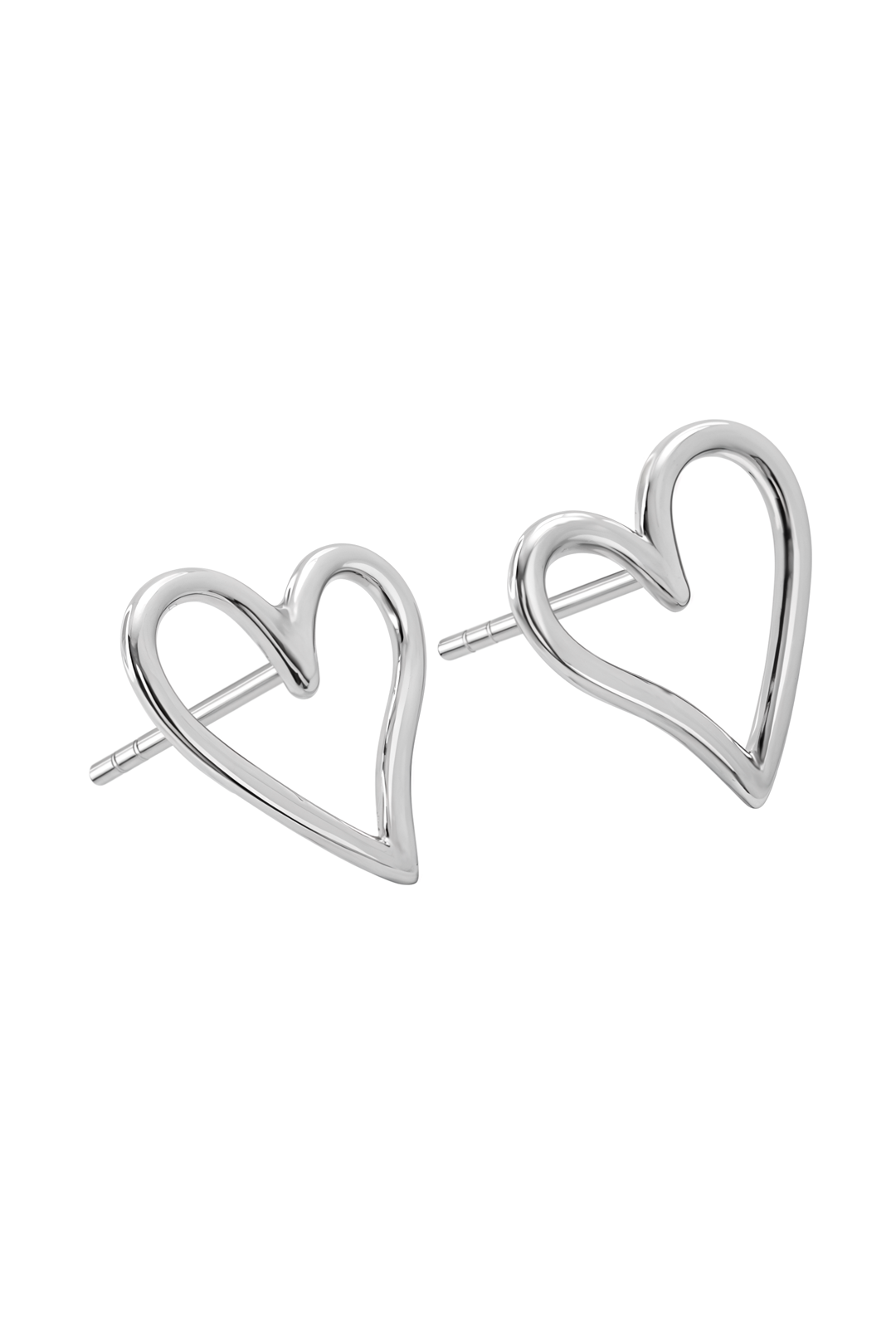Broqueles Corazón Latidos Plata