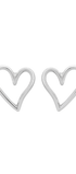 Broqueles Corazón Latidos Plata - Tanya Moss