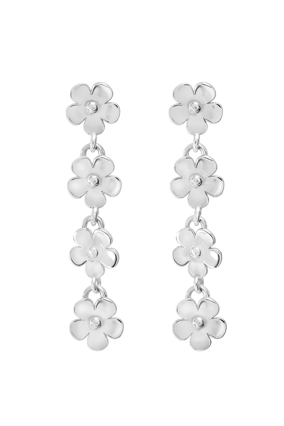 Aretes Plata 925 Linda 4 Flores - Tanya Moss