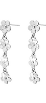 Aretes Plata 925 Linda 4 Flores - Tanya Moss