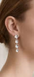 Aretes Plata 925 Linda 4 Flores - Tanya Moss
