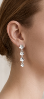Aretes Plata 925 Linda 4 Flores - Tanya Moss
