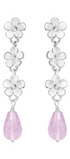 Aretes Plata 925 Linda 3 Flores con Amatista - Tanya Moss