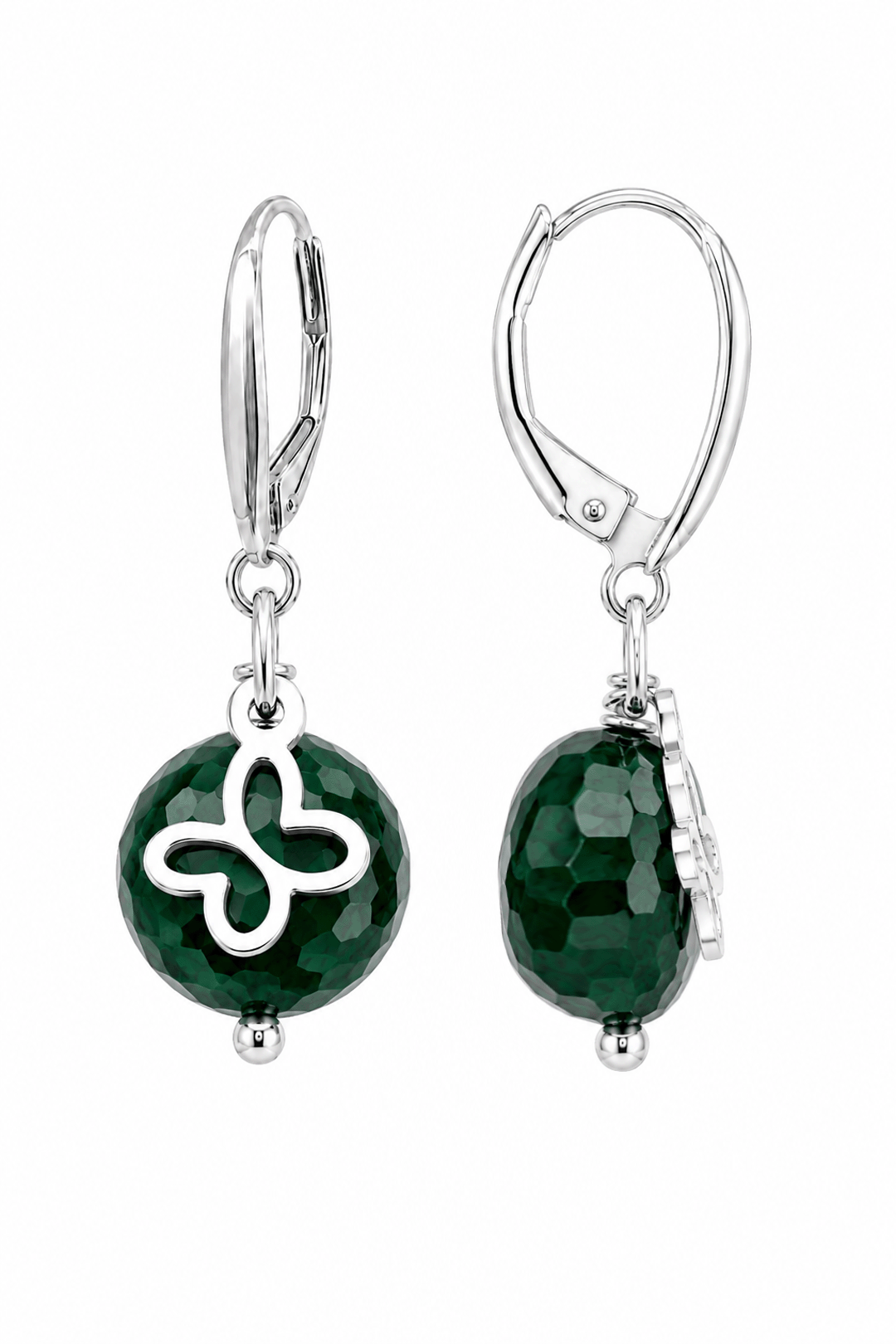 Aretes Mariposa Mini Jade Africano