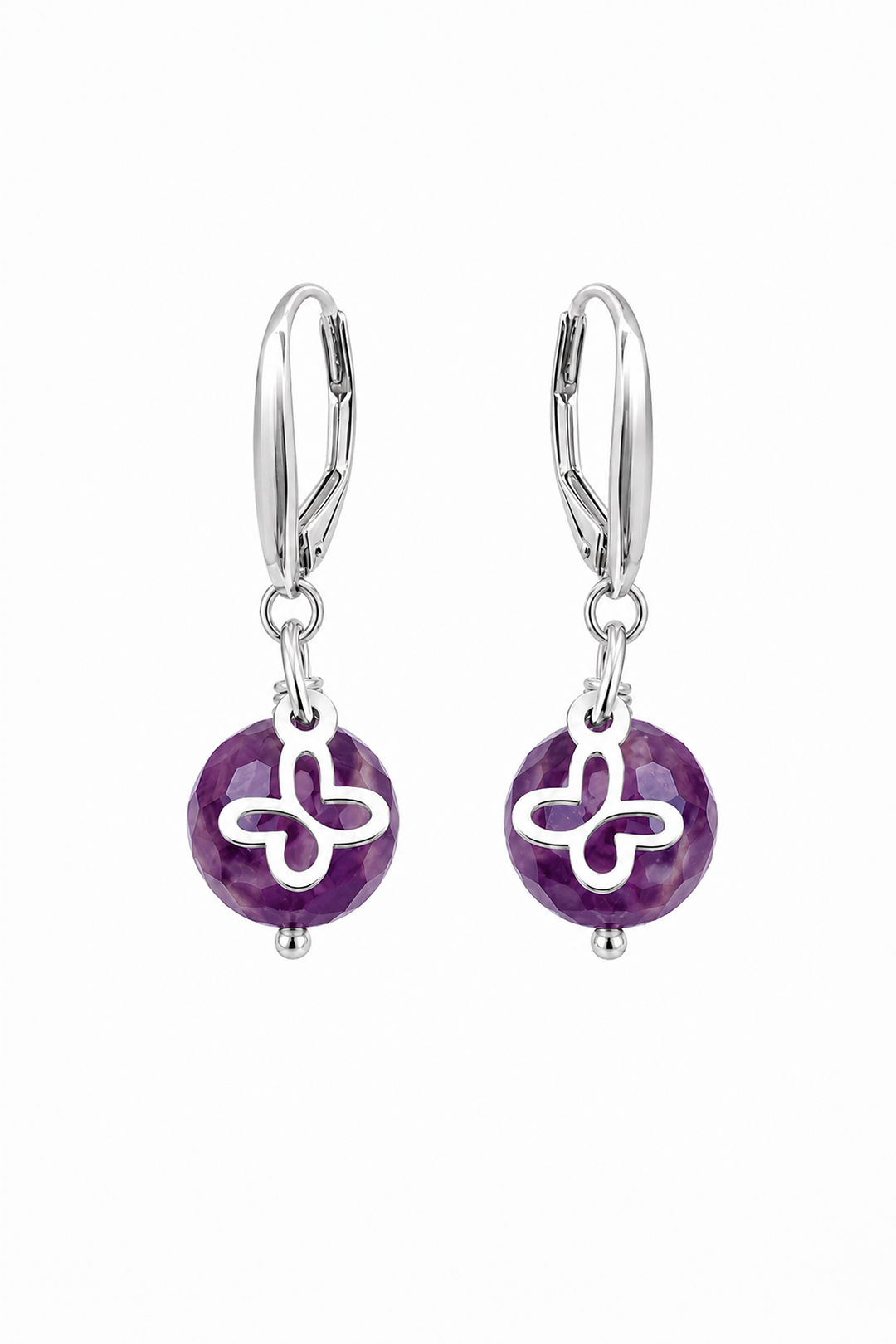 Aretes Mariposa Mini Lepidolita