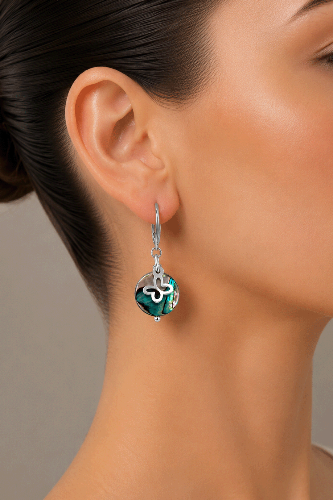 Aretes Mariposa Mini Abulón