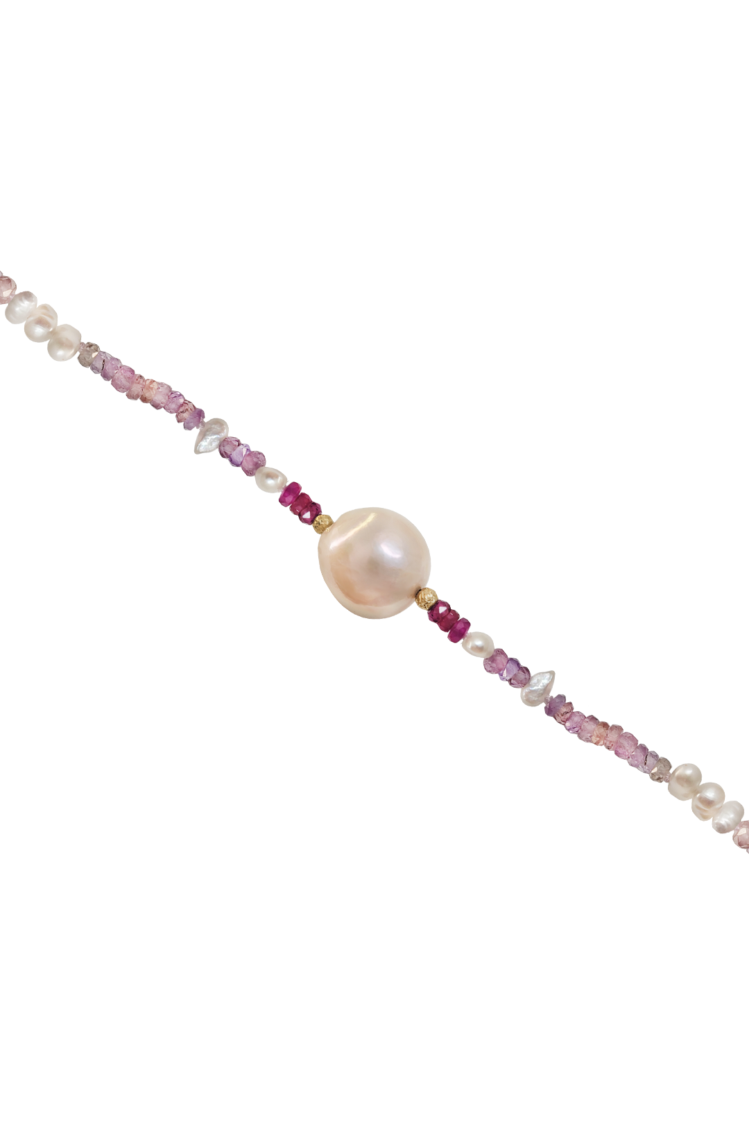 Pulsera Mele Piedras Preciosas Y Perla  Oro 14k - Tanya Moss