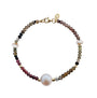 Pulsera Mujer Oro 14K Oro Finito Zafiro Tundra Perlas - Tanya Moss