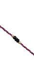 Pulsera Ruby 2mm Con Zafiro Azul Oro 14k - Tanya Moss
