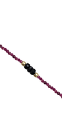 Pulsera Ruby 2mm Con Zafiro Azul Oro 14k - Tanya Moss
