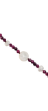 Pulsera Ruby 3mm Con Perlas Oro 14k - Tanya Moss