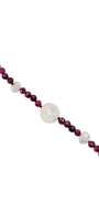 Pulsera Ruby 3mm Con Perlas Oro 14k - Tanya Moss