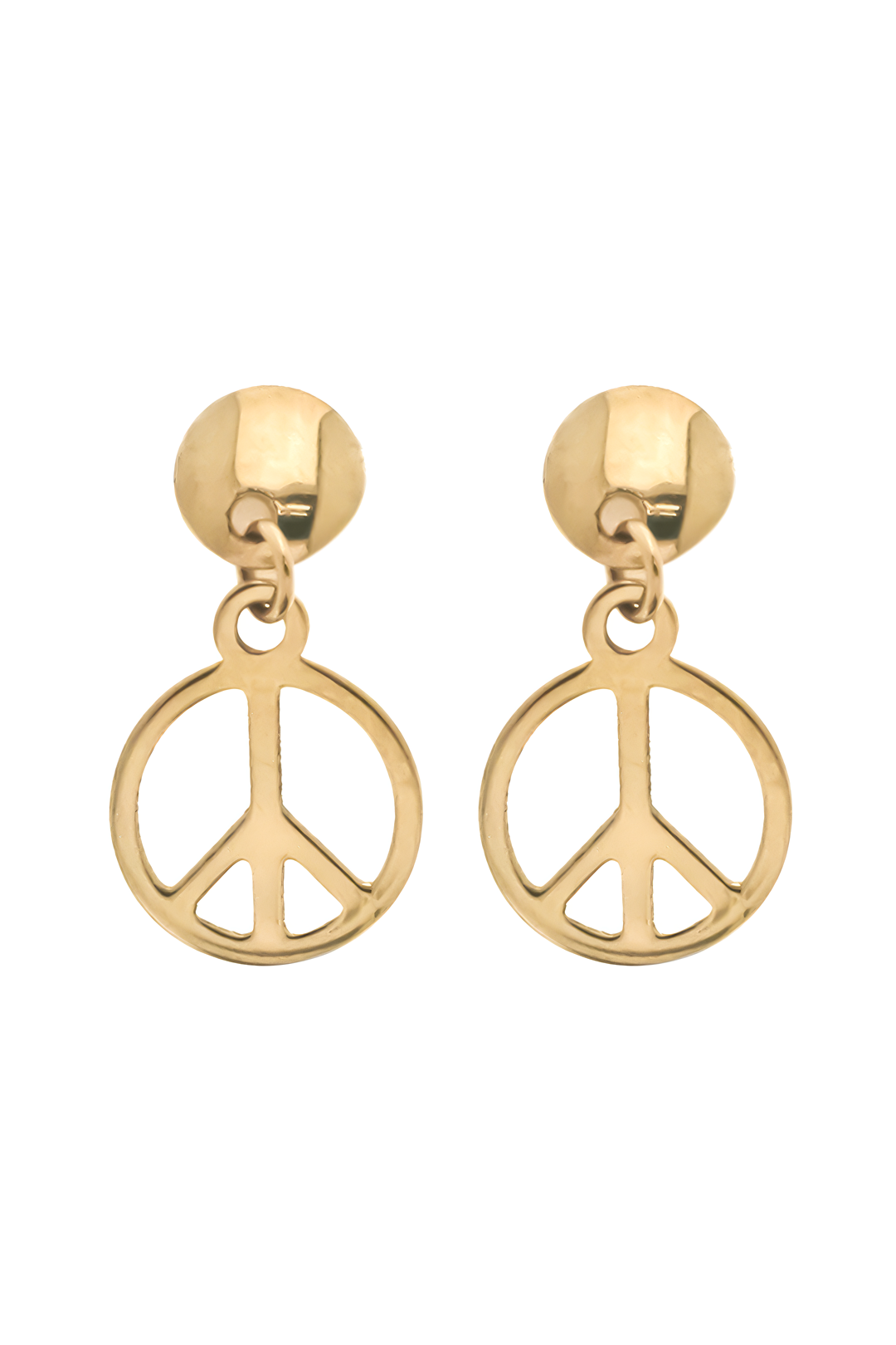 Aretes Plata 925 Peace and Love Colgantes - Tanya Moss