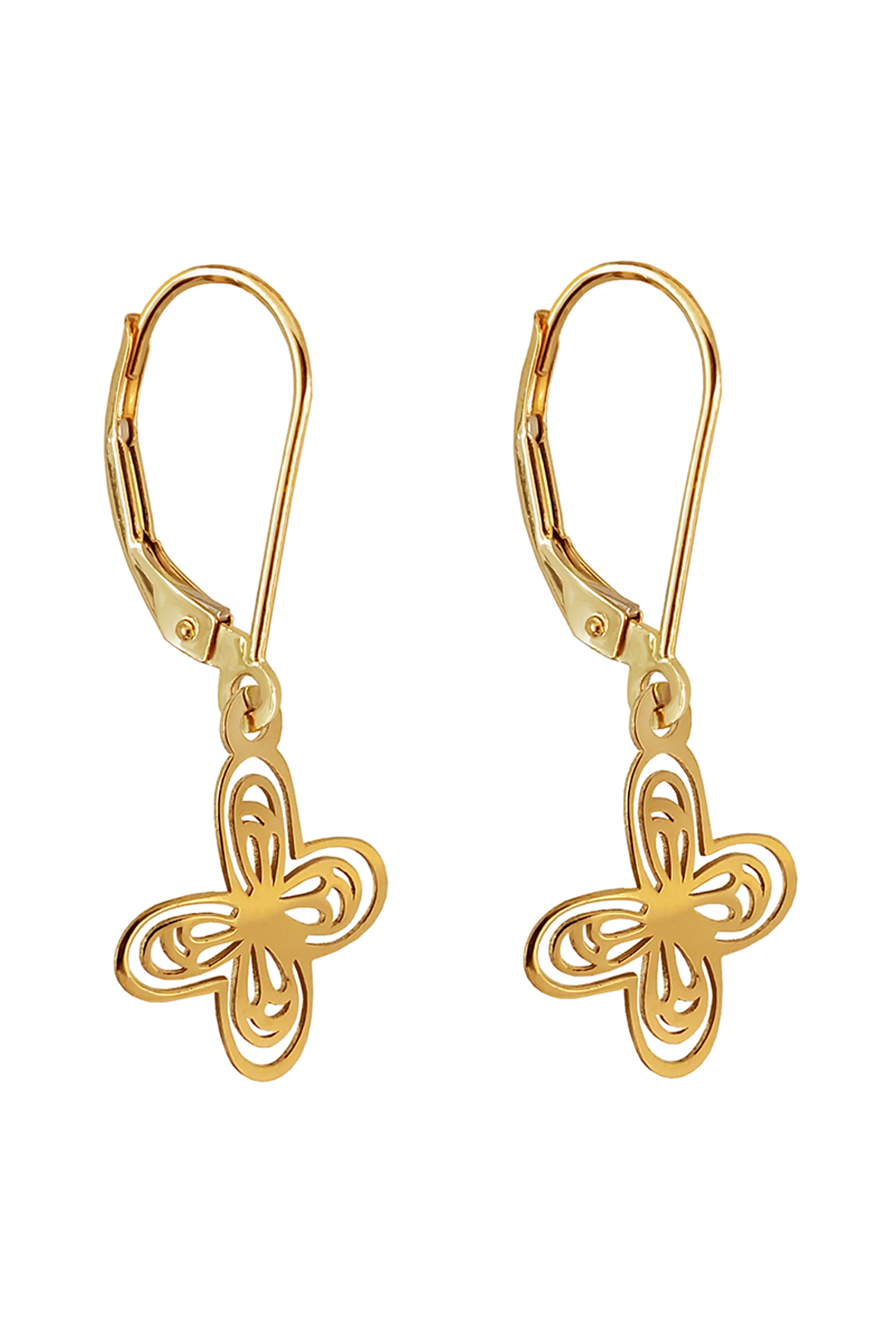 Aretes Mujer Oro 14K Oro Aurora Mariposa