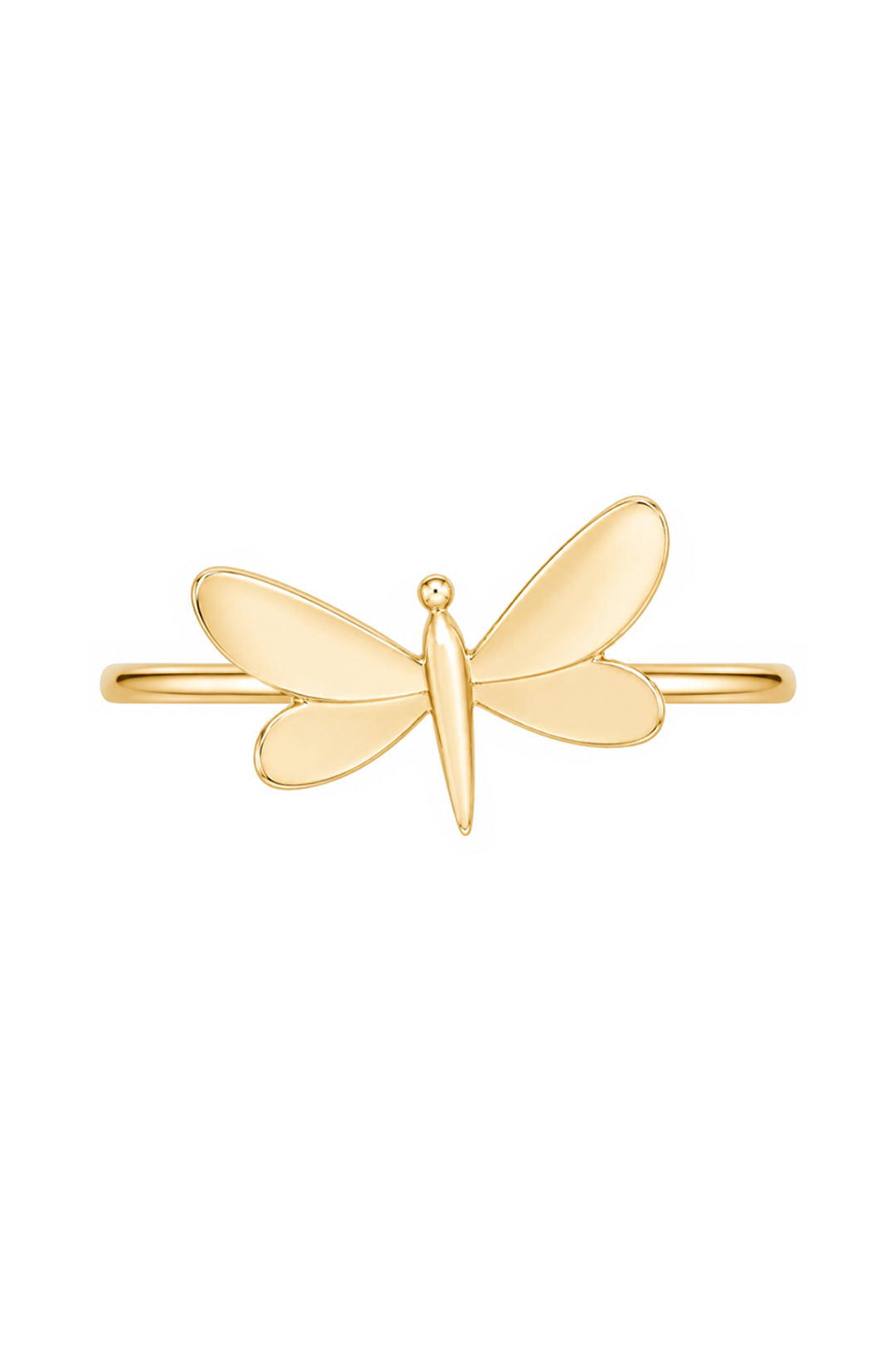 Anillo Oro 14k Libélula