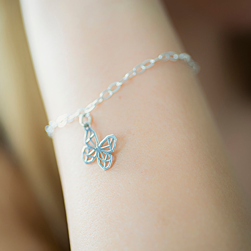 Pulsera Mujer Plata 925 Origami Mariposa Anamora por Tanya Moss - Tanya Moss