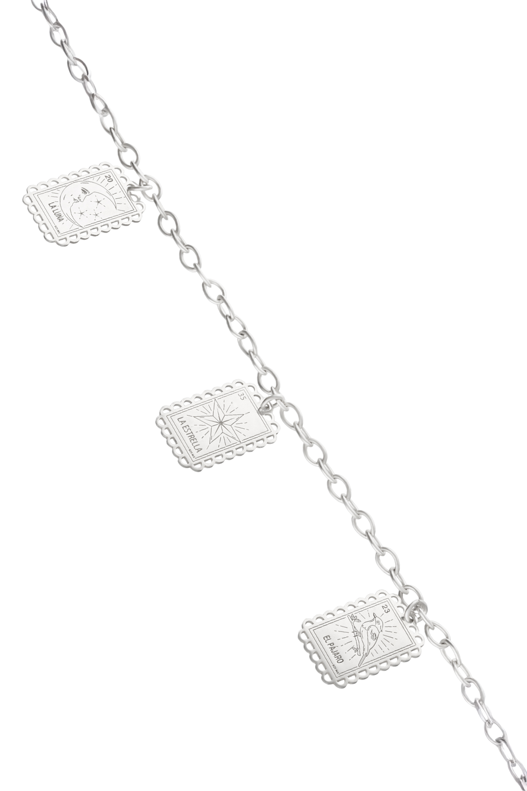 Pulsera Mujer Plata 925 Loteria Luna Estrella Pajaro Anamora por Tanya Moss - Tanya Moss