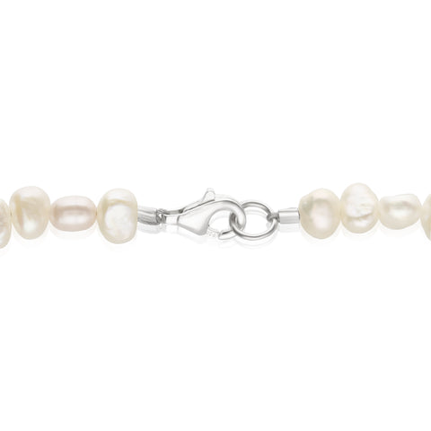 Pulsera Mujer Plata 925 Religioso Virgen Perlas Anamora por Tanya Moss