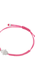 Pulsera Mujer Plata 925 Amuletos Mano Tejida Rosa Anamora por Tanya Moss - Tanya Moss