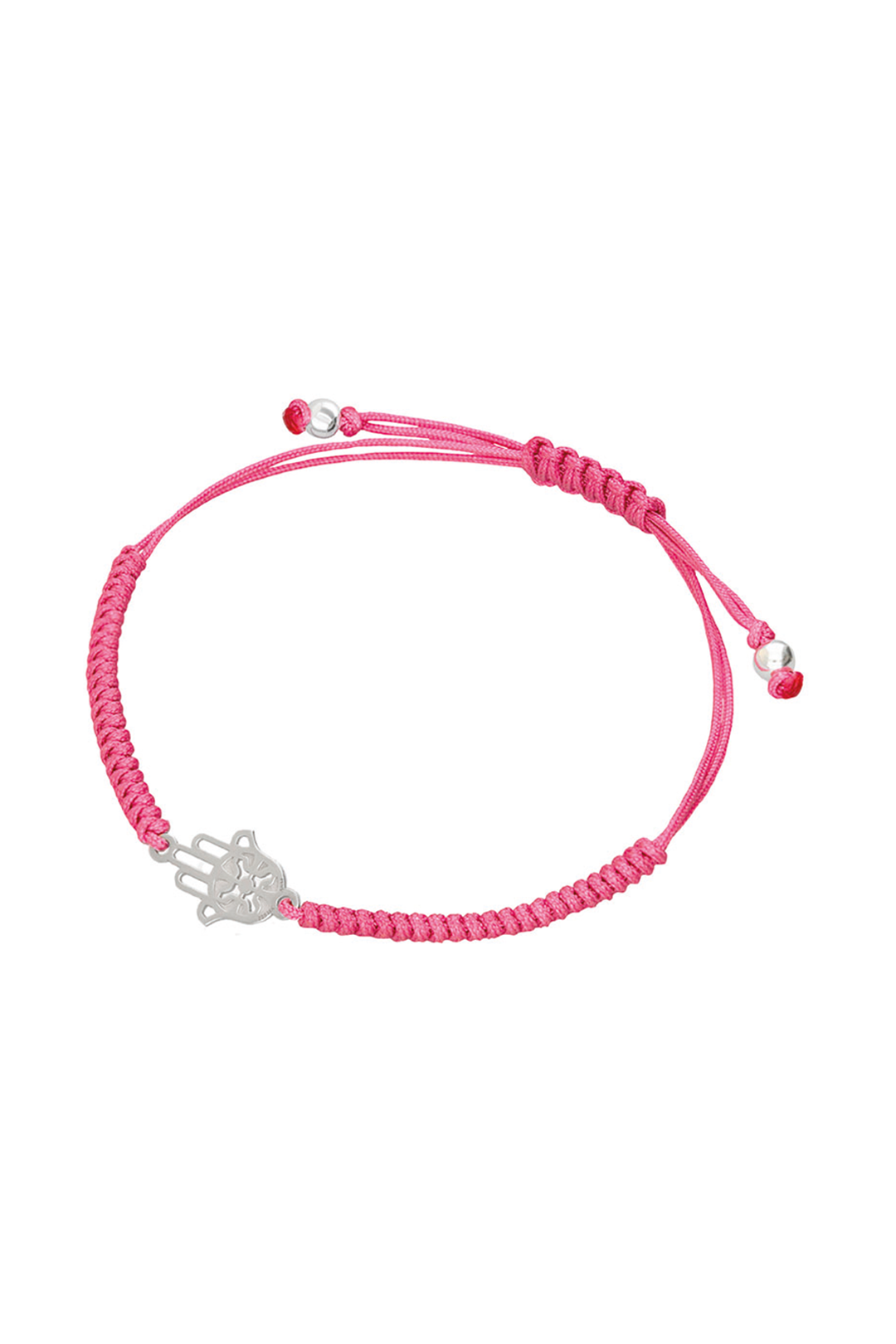 Pulsera Mujer Plata 925 Amuletos Mano Tejida Rosa Anamora por Tanya Moss - Tanya Moss