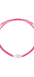 Pulsera Mujer Plata 925 Amuletos Mano Tejida Rosa Anamora por Tanya Moss - Tanya Moss