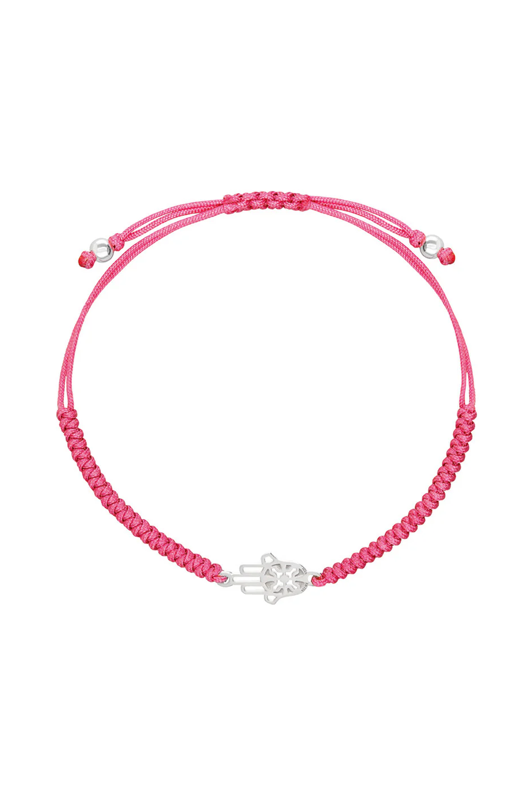Pulsera Mujer Plata 925 Amuletos Mano Tejida Rosa Anamora por Tanya Moss