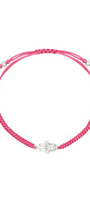 Pulsera Mujer Plata 925 Amuletos Mano Tejida Rosa Anamora por Tanya Moss - Tanya Moss